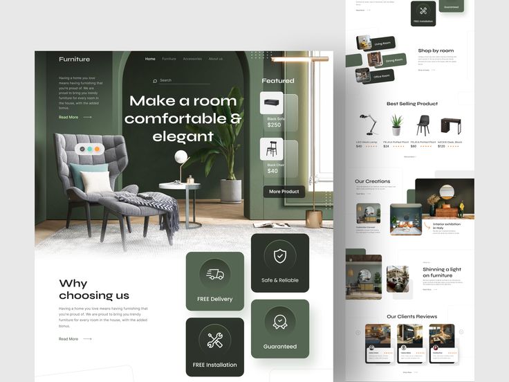 a brochure design for furniture store