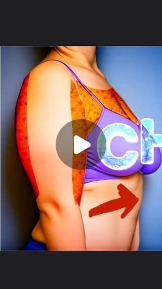 an animated image of a woman's breast with the word c - h on it