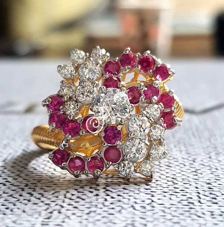 ▪️ TITLE 2.30Ct Round Brilliant Cut Red Ruby & VVS1 Diamond Engagement Anniversary Cocktail Ring 14K Yellow Gold Finish Gift For Her ,Birthday Gift ▪️ ITEM DESCRIPTION Main Stone Carat Weight : 2.30Ct Main Stone Shape : Round Main Stone Color : Red/White ▪️ Available In : 925 Sterling Silver, 14K White Gold Plated, 14K Rose Gold Plated, 14K Yellow Gold Plated, 10K White Gold, 14K White Gold, 18K White Gold ▪️ SHIPPING It usually takes 7 -10 days to make and 9-15 days to ship We apply a tracking Red Cluster Diamond Ring With Brilliant Cut, Luxury Red Cluster Diamond Ring, Red Diamond Cluster Ring With Vvs Clarity, Red Cluster Rings With Brilliant Cut, Red Diamond Cluster Ring, Luxury Red Diamond Ring For Anniversary, Luxury Red Cluster Ring, Dazzling Red Diamond Ring With Vvs Clarity, Red Cluster Ring With Brilliant Cut For Anniversary