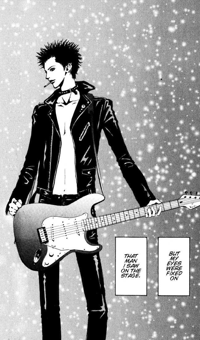 an image of a man holding a guitar in the snow with his hands on his hips