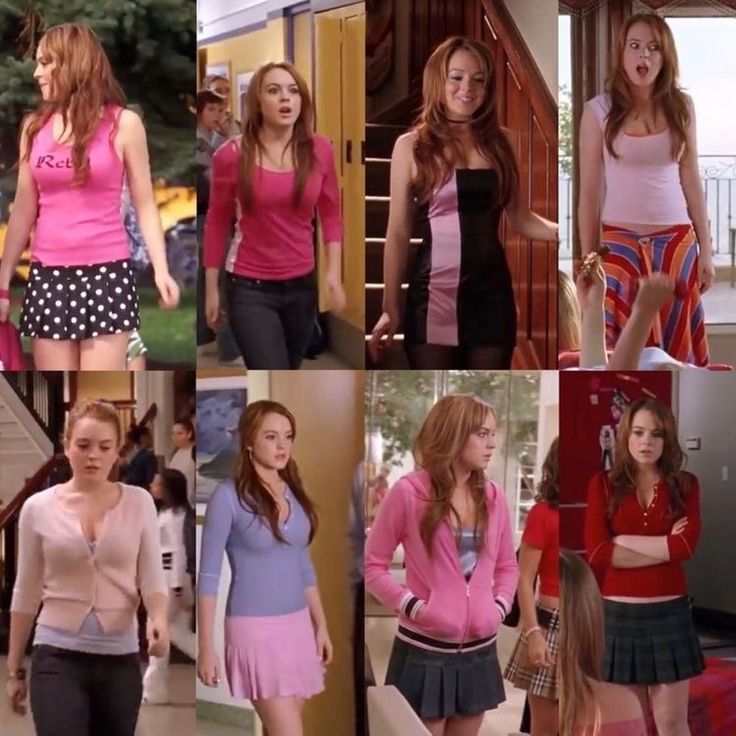 Lindsay Lohan as Cady in "Mean girls" (2004) Cady Heron Outfits, Iconic 2000s Outfits, Lindsay Lohan Mean Girls, Mean Girls Costume, Mean Girls Halloween, Mean Girls Party, Mean Girls Aesthetic, Mean Girls Outfits, Chick Flick