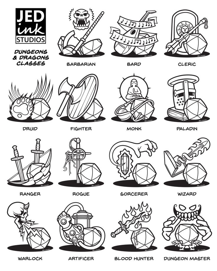 an image of different types of tattoos and their meanings in the style of cartoon characters