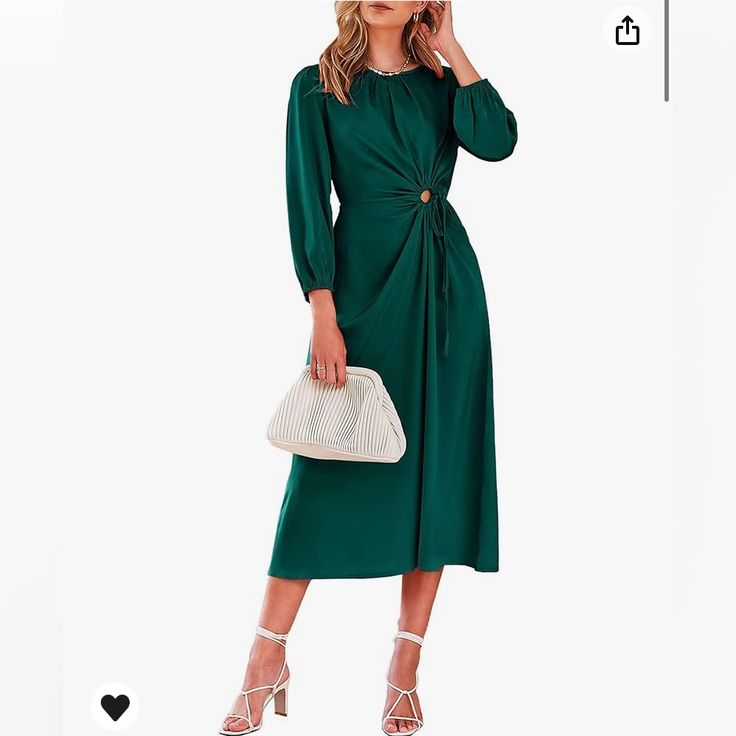 Nwt Pretty Garden Green Cocktail Dress - Medium Elegant Green Midi Dress For Day Out, Peach Midi Dress, Distressed Dress, White Lace Midi Dress, Green Cocktail Dress, White Boho Dress, Torrid Dresses, Midi Shift Dress, Gathered Dress