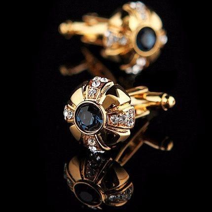 Gold Crystal Cufflinks - SOPHGENT