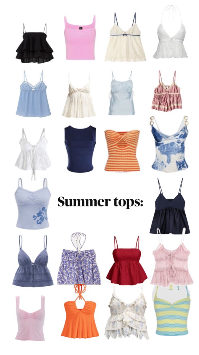 #summer Outfit Info, Blusas Top, Summer Outfits For Teens, Outfit Inspo Summer, Outfit Inspo Casual, Trendy Outfits For Teens, Cruise Outfits, Kawaii Fashion Outfits, Cute Preppy Outfits