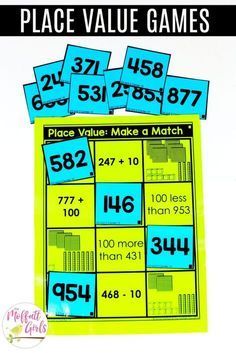 place value game for kids to play with numbers