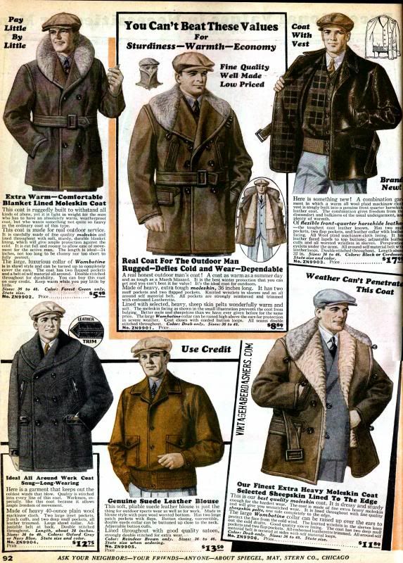 1930 Winter Outfits Vintage, Spiegel Catalog, Dieselpunk Fashion, 1940s Mens Fashion, Rugged Men, Vintage Mens Fashion, Mens Fashion Jeans, Poses References, Fashion Catalogue