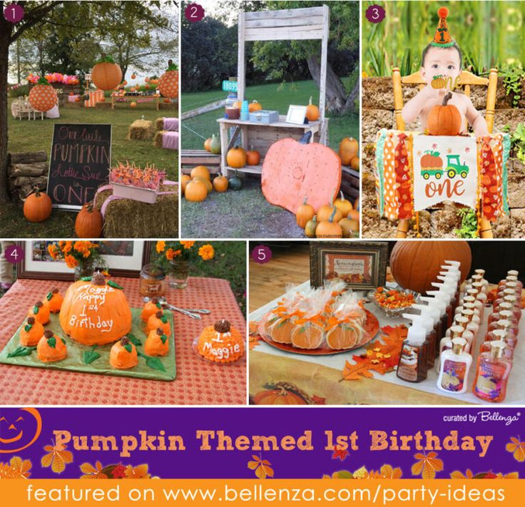 pumpkin themed 1st birthday party ideas