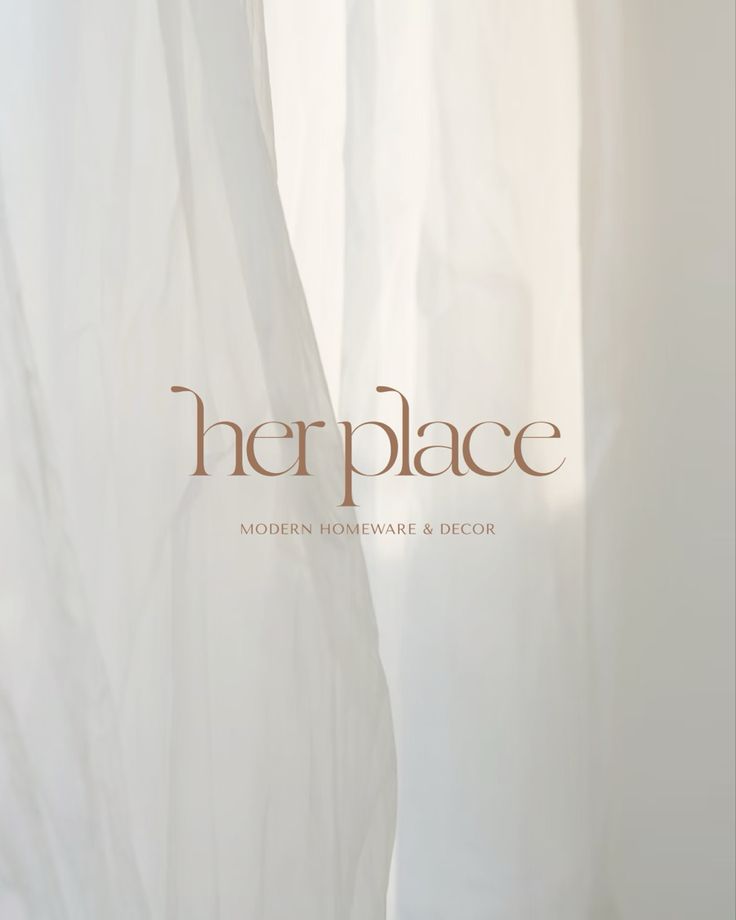 the front cover of her place magazine, featuring an image of white sheer curtains with gold lettering