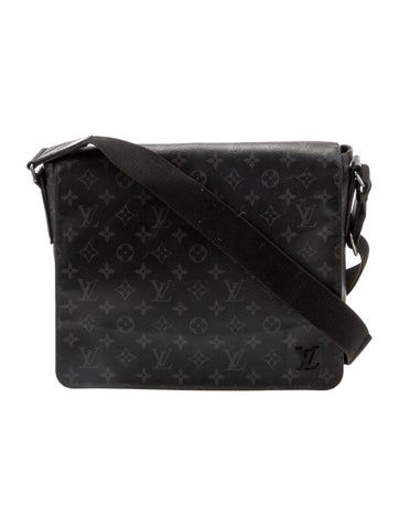 Louis Vuitton Messenger BagFrom the 2018 CollectionBlack Coated CanvasPrintedMonogram EclipseSilver-Tone HardwareLeather TrimSingle Adjustable Shoulder StrapLeather Trim Embellishment & Single Exterior PocketTwill Lining & Three Interior PocketsFlap Closure at FrontIncludes Box & Dust Bag Messenger Bag Men, Louis Vuitton Monogram, Dust Bag, Print Patterns, Louis Vuitton, Monogram