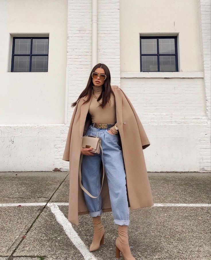 Stylish Winter Outfits, Winter Fashion Outfits Casual, Winter Outfit Inspiration, Spring Fashion Outfits, Looks Street Style, Camel Coat, Cute Fall Outfits, Looks Chic, Casual Winter Outfits