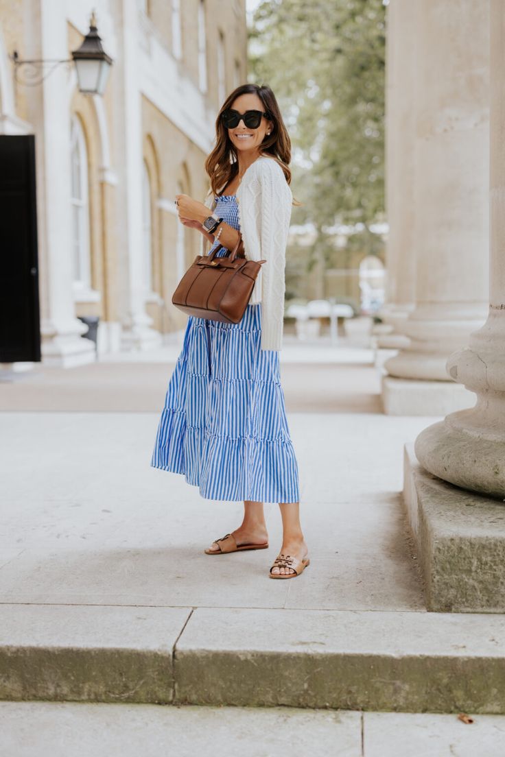 Summer Dress With Cardigan, Dress With Cardigan Outfit, Spring Europe, European Summer Vacation, Travel To Europe, Alyson Haley, Greece Outfit, Time To Travel, Greece Vacation