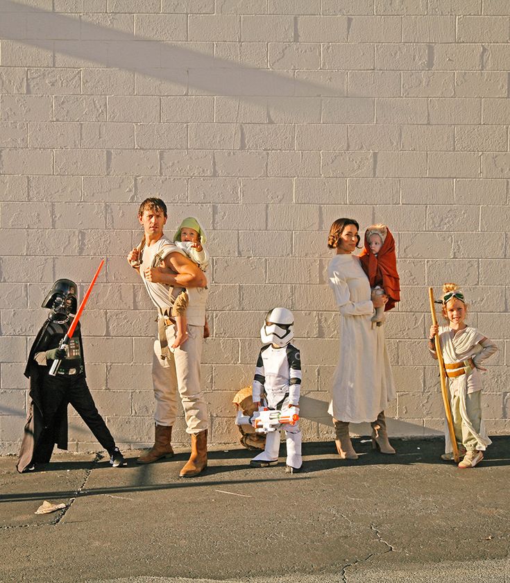 a group of people dressed up as star wars characters