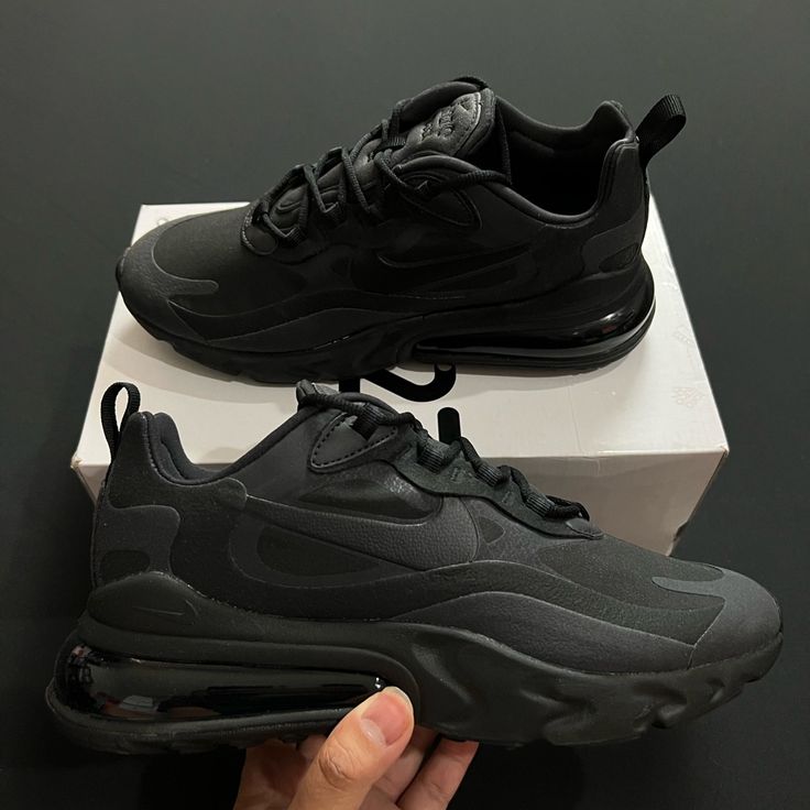 Nike Air Max 270 React Black Oil Grey Running Shoe Ci3866-003 Sizes Men’s 8 Women’s 9.5 Men’s 8.5 Women’s 10 Brand New Missing Lids Nike Air 270, Air 270, Nike 270, Nike Air Max 270 React, Air Max 270 React, 270 React, Training Sneakers, Nike Air Force Ones, Black Oil