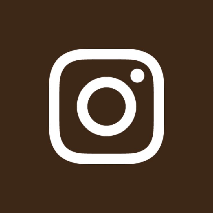 the instagram logo on a brown background