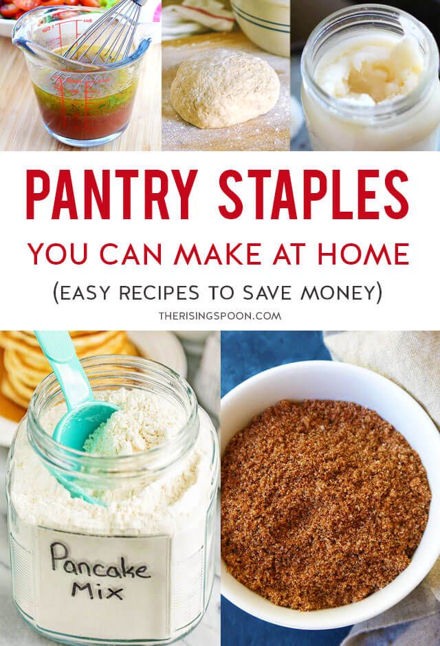 the recipe for pantry staples you can make at home