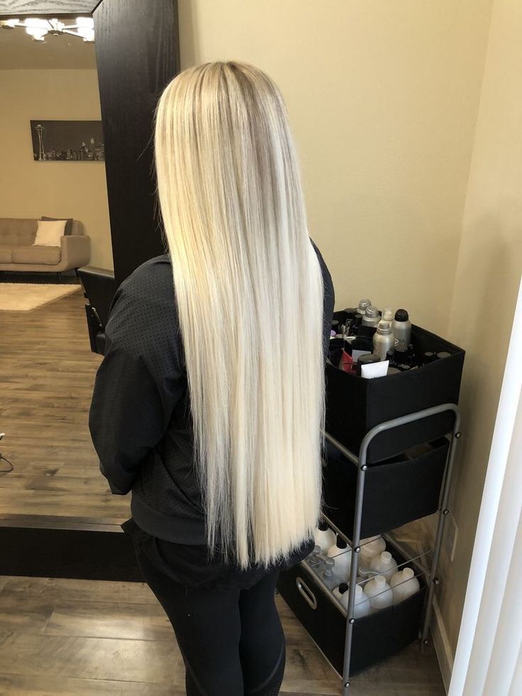 #hair #blondehair #longhair Blonde Long Hair Extensions, Long Blonde Extensions, Blonde Hair With Extensions, Long Blonde Hair Extensions, Long Straight Blonde Hair, Long Blonde Straight Hair, Blond Bombshell, Hair Extensions Blonde, Blond Wig