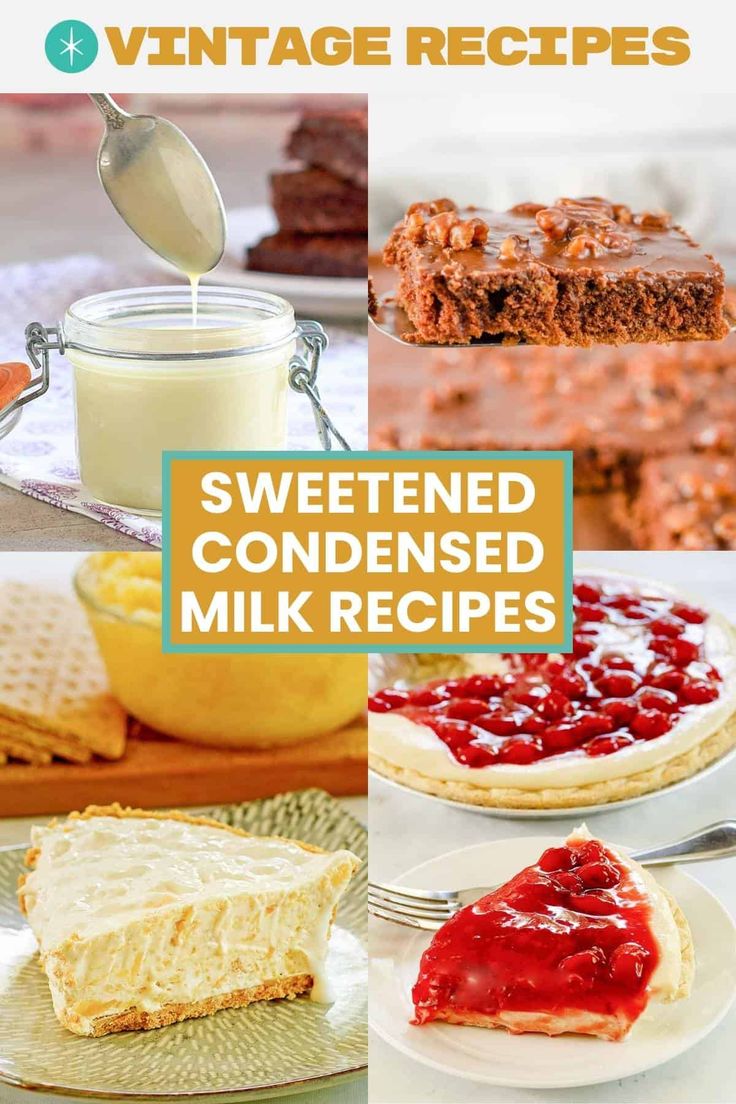 sweetened condensed milk recipes for desserts