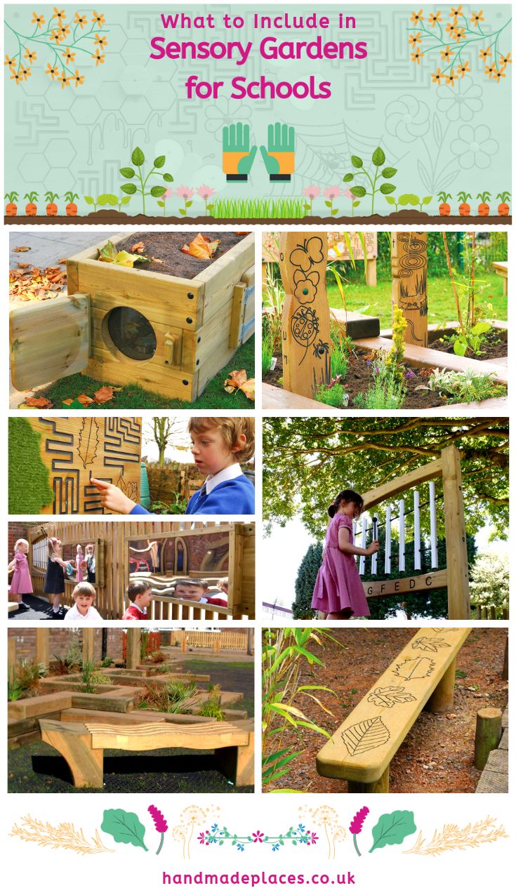 a collage of photos showing various wooden benches