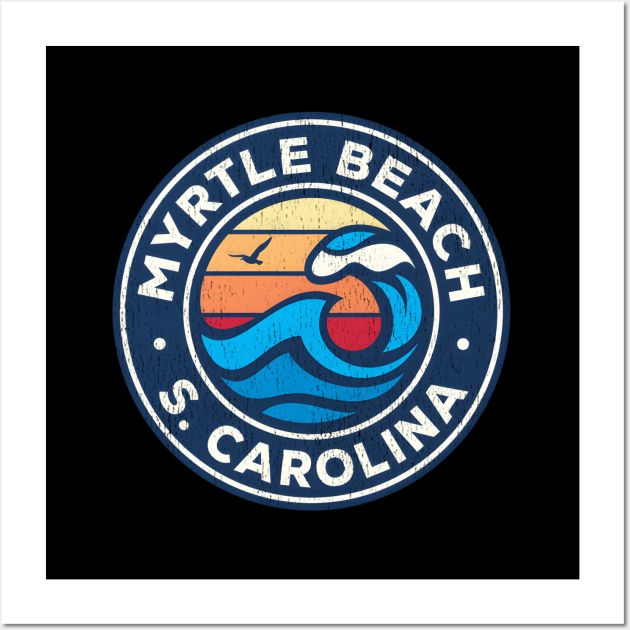 the logo for my little beach is carolina