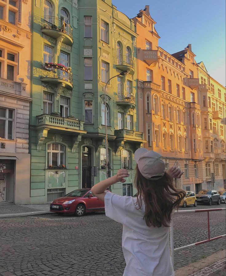 aesthetic photo I took during golden hour in Prague Prague Photoshoot, Prague Summer, Prague Aesthetic, Aesthetic Golden Hour, City Aesthetics, Prague Photos, Europe 2024, Prague Travel, Prague Czech Republic