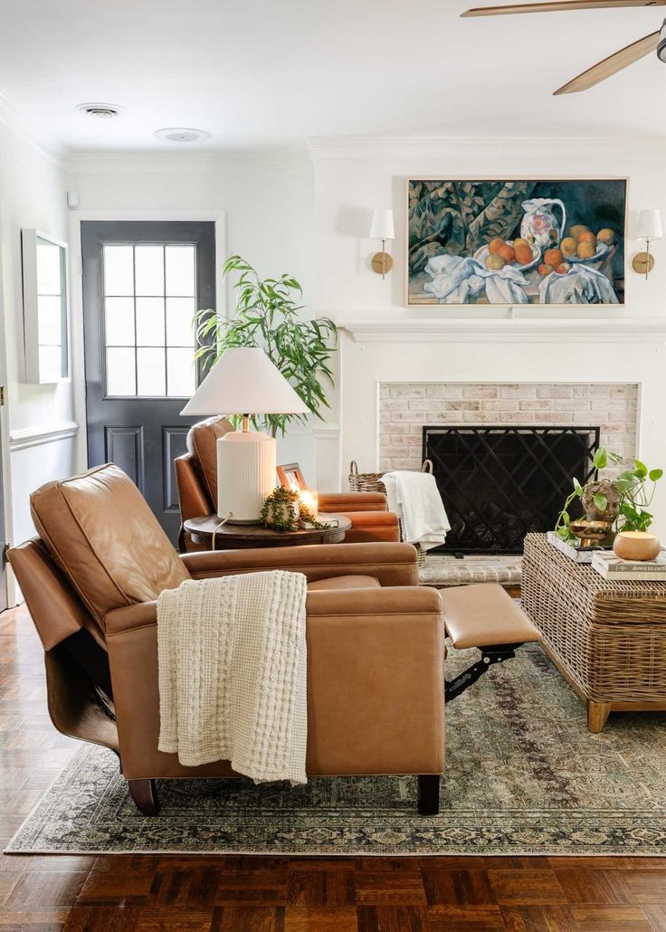 the living room is clean and ready for guests to come home with their favorite things