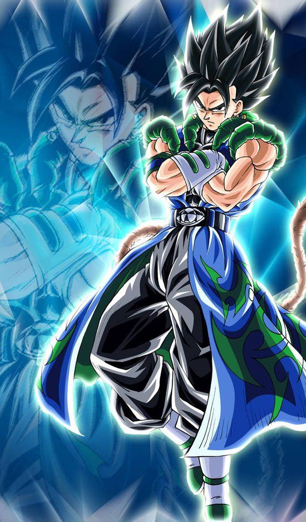 an image of a cartoon character with blue and green colors on his body, standing in front of a background