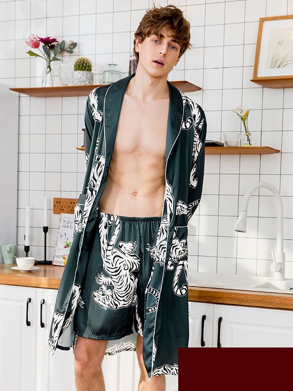 Pajamas Silk, Pajamas Aesthetic, Crane Print, Pajama Outfit, Traditional Japanese Kimono, Silk Nightwear, Sleepwear Fashion, Satin Sleepwear, Mens Sleepwear