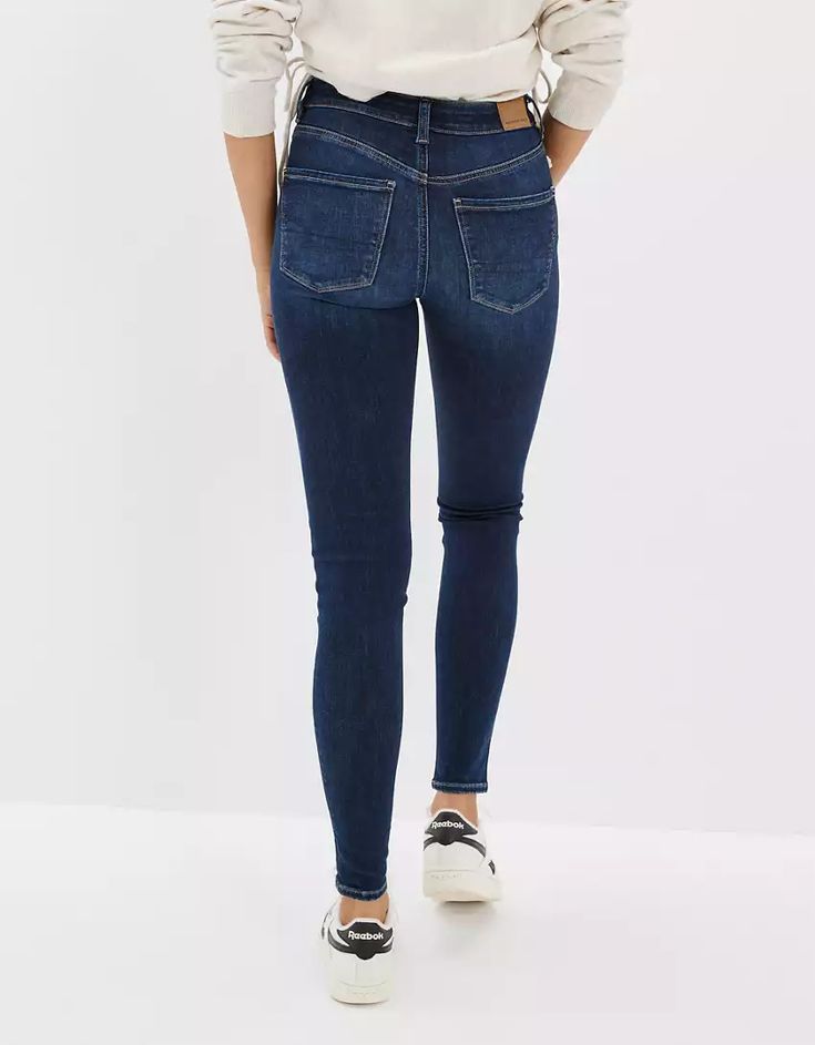 AE Ne(x)t Level High-Waisted Jegging High Waist Slim Fit Jeans For Everyday, High Rise Medium Wash Jeggings For Fall, Slim Fit Mid-rise Jeggings For Fall, High Rise Dark Wash Jeggings For Fall, High Waist Dark Wash Jeggings For Fall, Fall Mid-rise Dark Wash Jeggings, Everyday High Waist Medium Wash Jeggings, Everyday Denim Blue Jeggings, High Rise Jeggings For Fall