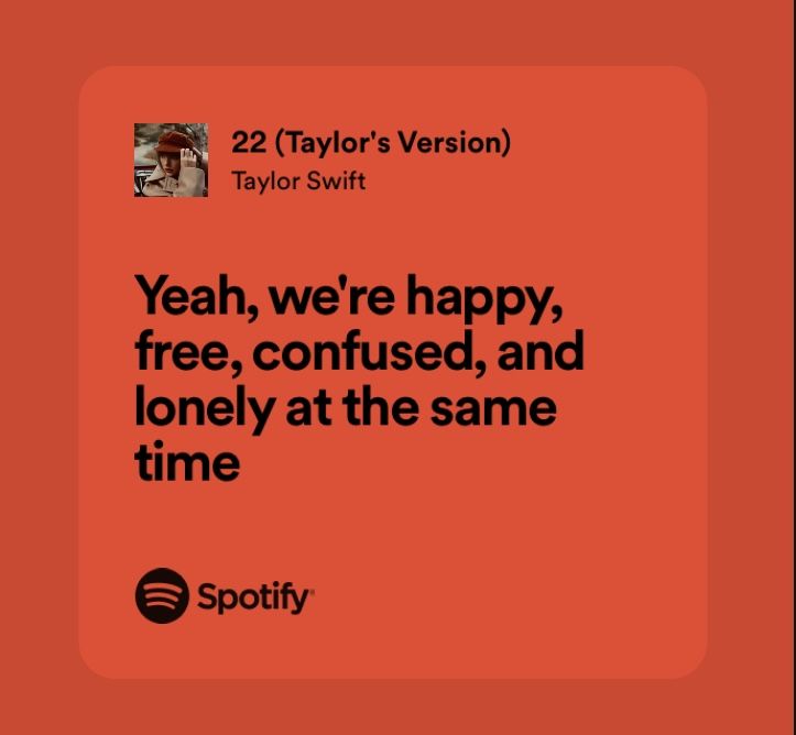 Spotify Red Aesthetic, Taylor Swift Red Songs, Red Song Lyrics, Lyrics Apple Music, Taylor Swift Red Lyrics, Song Quotes Taylor Swift, Friendship Lyrics, 22 Taylor Swift, 22 Lyrics