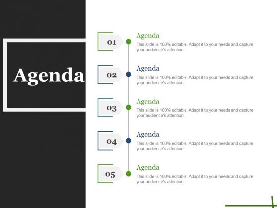 the agenda is displayed on top of a black and white page with green lines around it