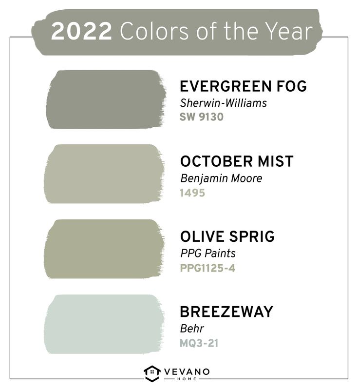 the colors of the year are shown in shades of gray, green, and white