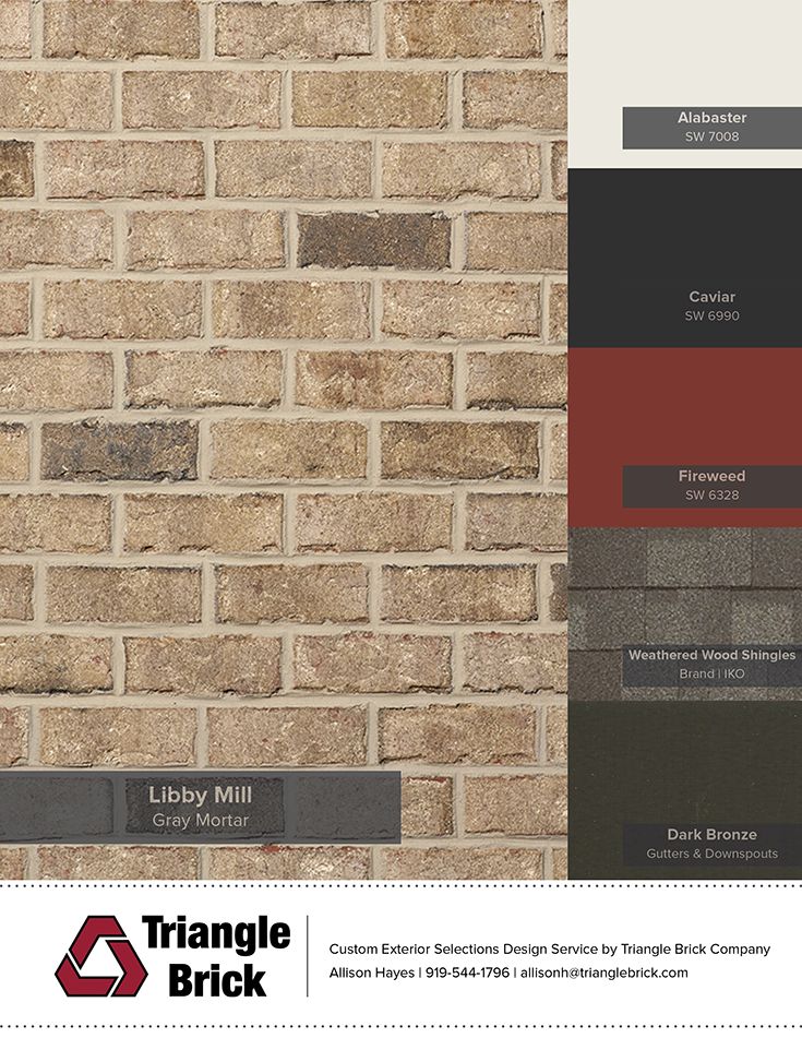 a brick wall that has different colors and finishes on it, including brown, black, red