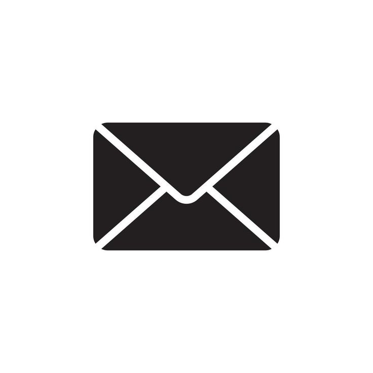 an email envelope icon on a white background