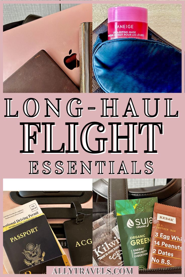 plane essentials Jet Lag Tips, Overnight Flight Essentials, International Flight Essentials, Long Flight Hacks, Long Flight Essentials, Long Haul Flight Essentials, Long Flight Tips, Essentials Checklist, Flight Essentials