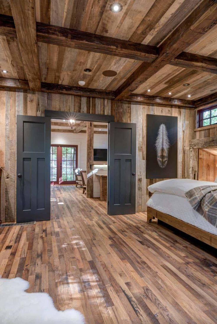 Immerse yourself in the cozy ambiance created by wooden textures, exposed beams, and stone accents. Let these examples inspire you to infuse your home with the inviting charm of log cabin living. 🏡🌲 #LogCabinDecor #RusticLiving #WoodenTextures #CabinInteriors #HomeInspiration #CozySpaces #NatureInspired #TimelessDesign #CountryRetreat #RusticCharm Interior design modern home christmas decor holiday decor holiday ideas holiday diy elff on the shelf ideas chrismas recipies christmas diy nails Luxury Mountain Bedroom, Cabin With Large Windows, Cabin Renovation Ideas, Cabin Interiors Rustic Decorating Ideas, Cabin Wall Ideas, Mountain House Living Room, Apartment Ceiling, Modern Log Cabin Interior, Log Cabins Interiors