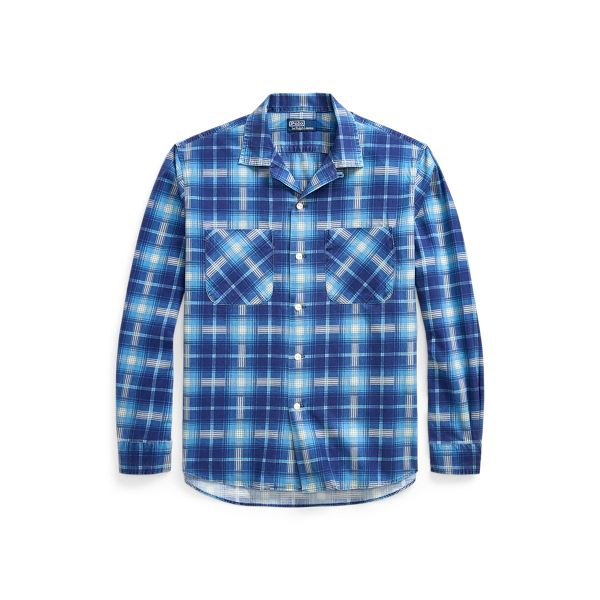 Inspired by a vintage shirt this layer is crafted with lightweight cotton flannel and printed with a classic plaid pattern. Icon Clothing, Armenia Azerbaijan, Button Outfit, Ralph Lauren Purple Label, Camp Shirt, Jumper Shirt, Camping Shirt, Formal Shirts, Vintage Shirt