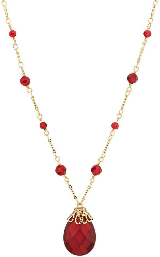 Red Clavicle Chain Necklace For Formal Occasions, Formal Red Clavicle Chain Necklace, Formal Red Round Pendant Necklace, Elegant Red Jewelry With Delicate Chain, Classic Red Necklaces For Anniversary, Classic Red Pendant Necklace, Elegant Red Necklace For Christmas, Valentine's Day Red Gold Plated Necklaces, Valentine's Day Red Gold-plated Necklaces