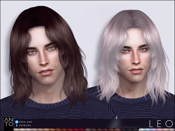 Oue LA LA! GOTTA HAVE this for my male models! Awesome NEW HAIR Created By ANTO! At TSR! FAV FAV!! Ria Core, Sims 4 Hair Male, Alpha Cc, Game Life, Black Hair Aesthetic, Mod Hair, 50s Hairstyles, Cc Hair, Sims Clothes