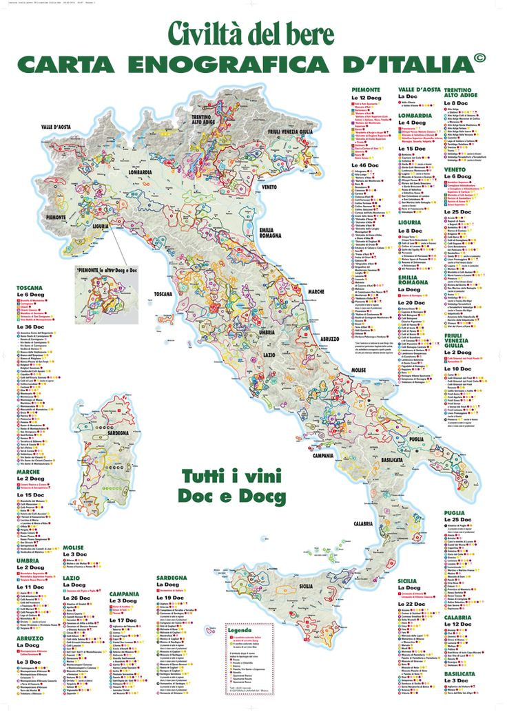 the map of italy with all its major cities and their corresponding names in english or spanish