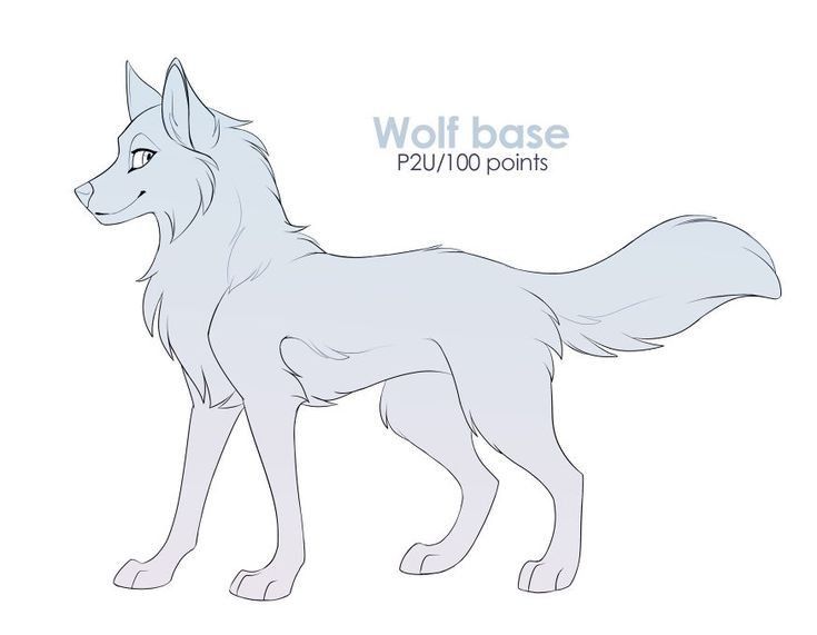 a white wolf standing in front of a white background with the words wolf base on it