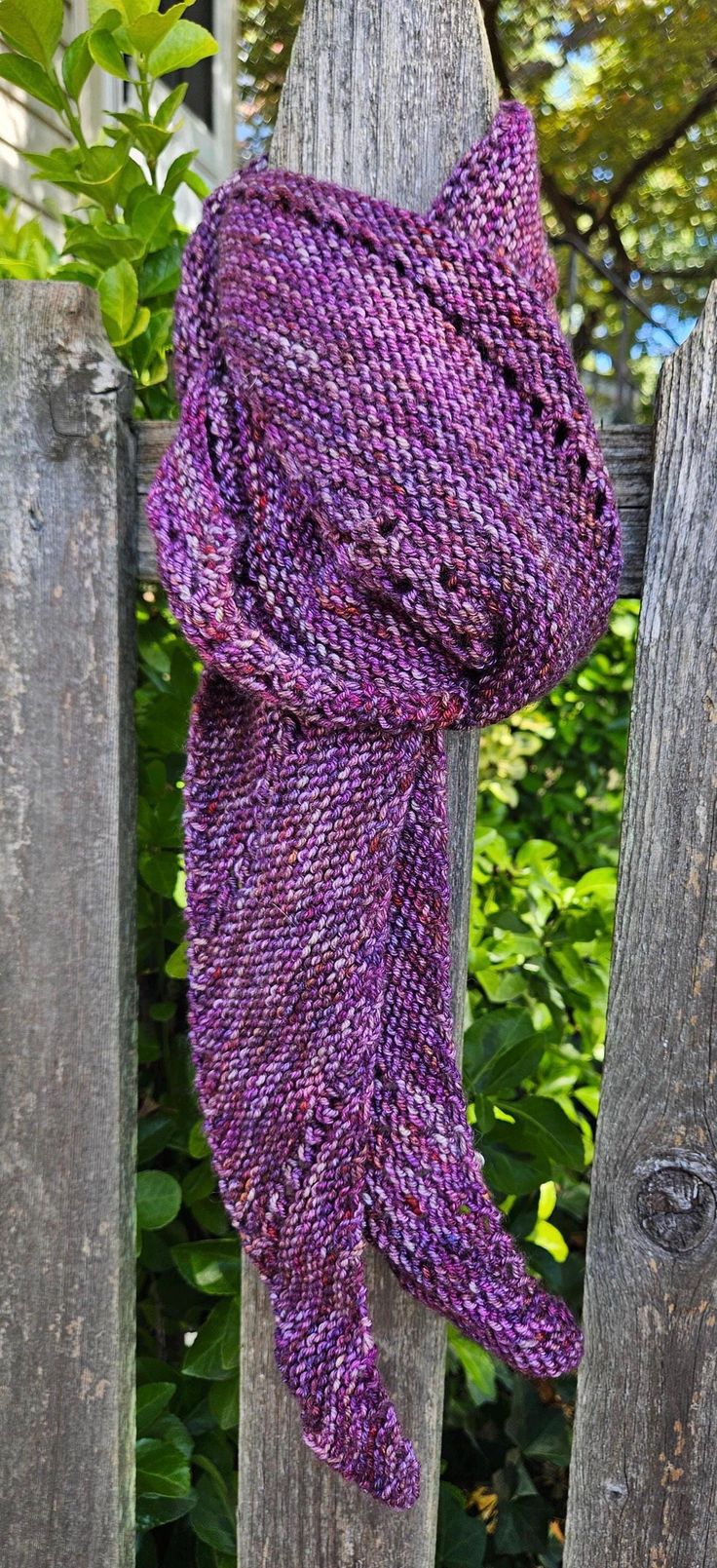 The color of this scarf is amazing! Just such a deep purple! And, since it's a midweight scarf, it so soft and cozy! With its asymmetric shape, it will be very versatile in your wardrobe. Wear it as a shawl or scarf, however the mood strikes you!  The scarf is 12 inches at its widest and 64 inches long. Purple Bohemian Scarves For Winter, Purple Bohemian Scarf For Winter, One Size Purple Winter Scarves, Purple Shawl For Fall, Purple Shawl Scarf For Winter, Purple Winter Shawl Scarf, Purple Bohemian Scarf, One Size, Purple Bohemian Scarf One Size, Bohemian Purple Scarf One Size