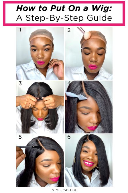 STYLECASTER | how to wear a wig | how to put on a wig | Halloween wigs | wig tips | How To Style A Wig Hairstyles, How To Style Your Wig, Wig Tips For Beginners, Cosplay Hairstyles, Lace Install, Trendy Curls, Wig Tips, Wig Business, Wig Styling Tutorial