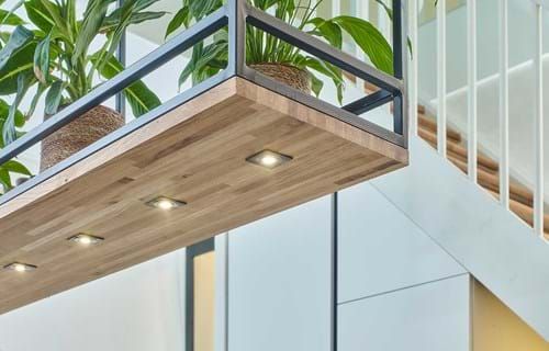 an indoor plant is growing on the balcony railing