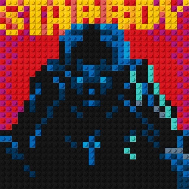 an image of a lego movie poster with the character darth vader on it