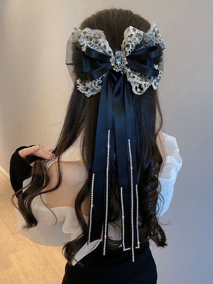 We invite you to embark on a dazzling journey through our exquisite collection of accessories! Tassel Hairpin, Quick Hair Growth, Diy Hair Accessories Ribbon, Diamond Hair, Tulle Bow, Collar Clips, Brown Wedge Sandals, Daily Hairstyles, Tulle Bows