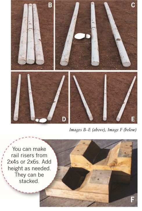 the instructions for how to make an outdoor bench with wood sticks and plywood posts