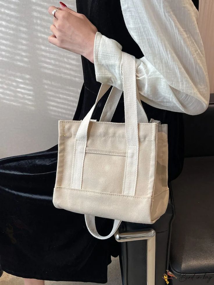 Bird in Bag - Square Casual Cream Rectangular Canvas Bag, Casual Square Canvas Bag For Everyday, Casual Square Canvas Bag, Casual Cream Square Canvas Bag, Casual Square Canvas Bag With Pockets, Plain Style, Bird In Bag, Save The Planet, Bag Bag