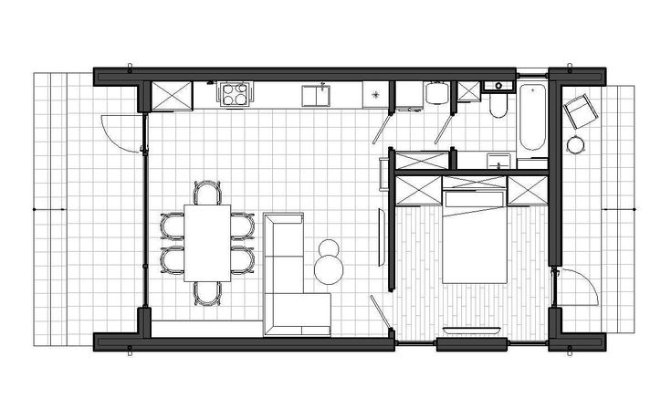 the floor plan for a small apartment