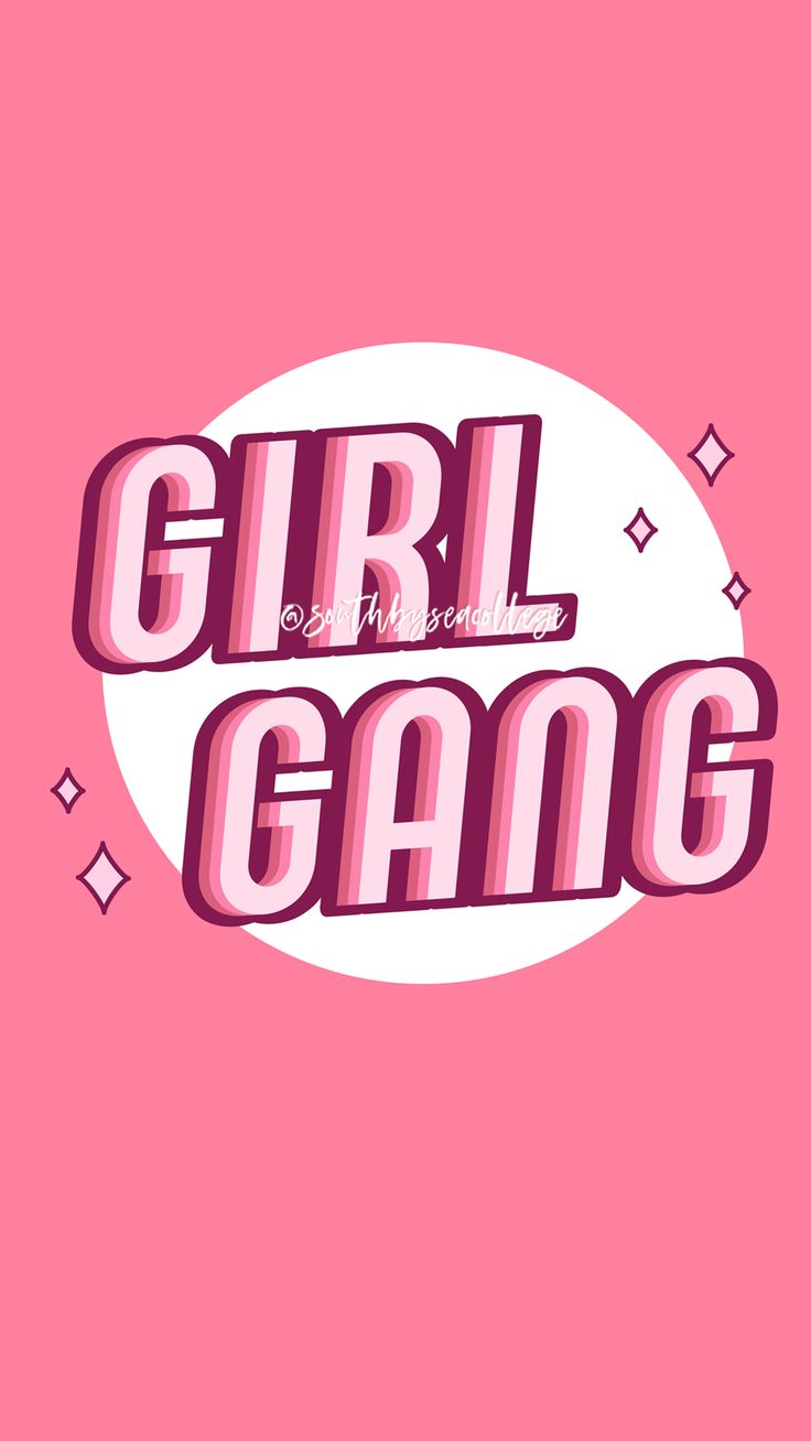 the girl game logo on a pink background